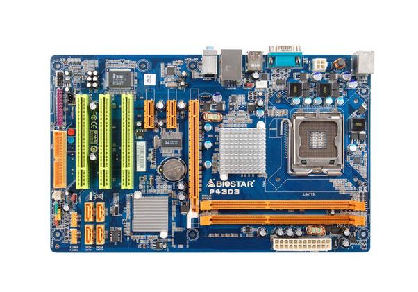 P43D3-R Biostar P43d3 Intel P43 Socket 775 Atx Motherboard W/audio and GBl (Refurbished)