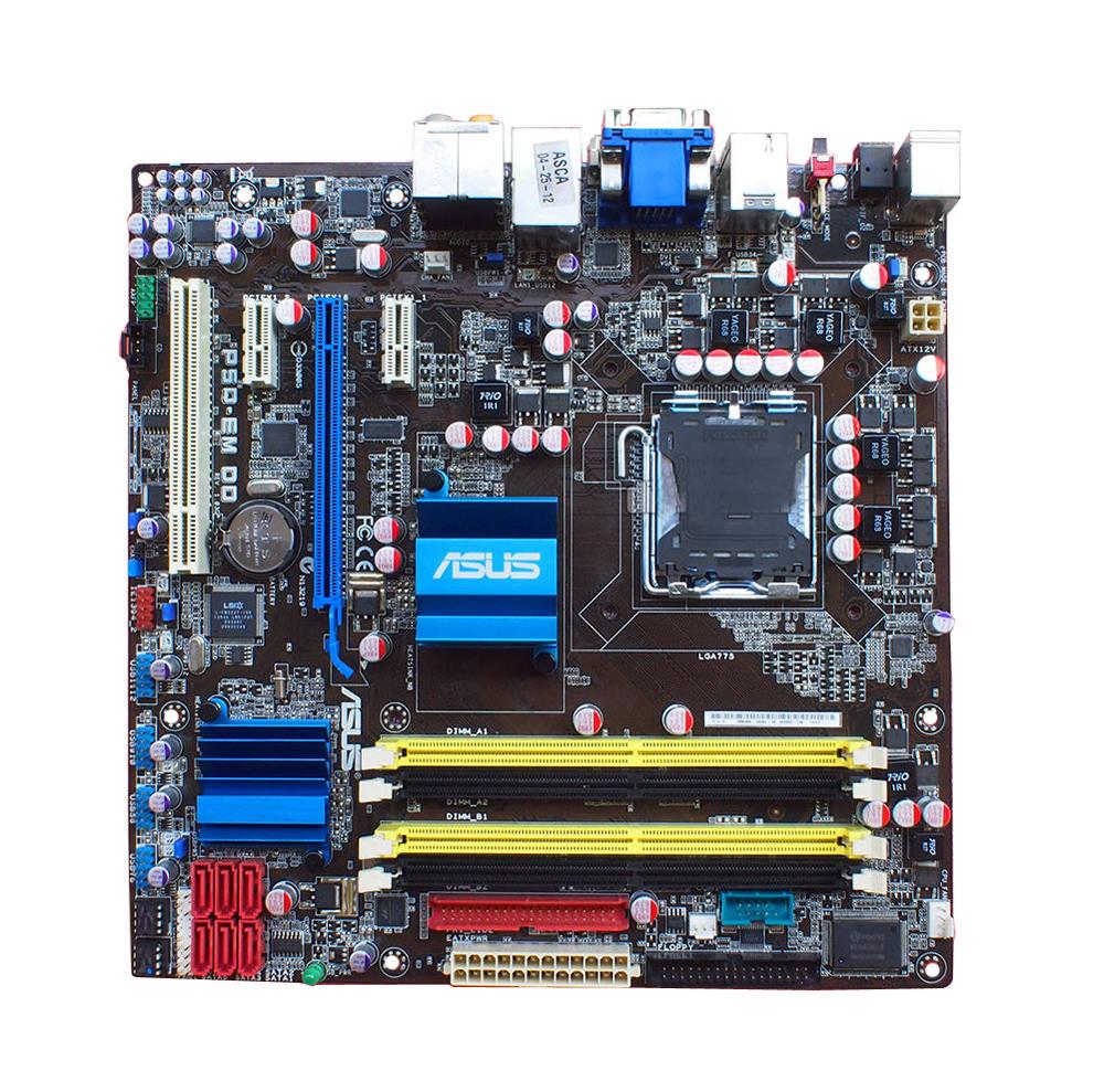 P5Q-EMDO ASUS P5Q-EM DO Socket LGA 775 Intel Q45/ICH10DO Chipset Core 2 Quad/ Core 2 Extreme/ Core 2 Duo/ Pentium Dual-Core/ Celeron/ Dual-Core/ Celeron Processors Support DDR2 4x DIMM 6x SATA 3.0Gb/s micro ATX Motherboard (Refurbished)