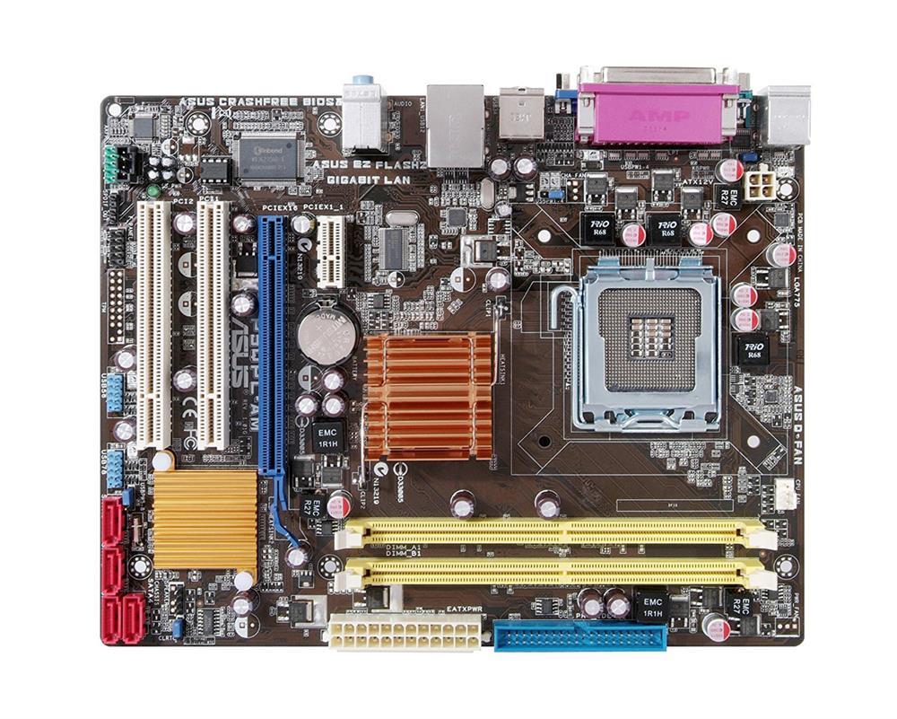 P5QPL-AM ASUS Socket LGA 775 Intel G41 + ICH7 Chipset Core 2 Quad/ Core 2 Duo/ Core 2 Extreme/ Pentium Dual-Core/ Celeron Dual-Core/ Celeron Processors Support DDR2 2x DIMM 4x SATA 3.0Gb/s uATX Motherboard (Refurbished)