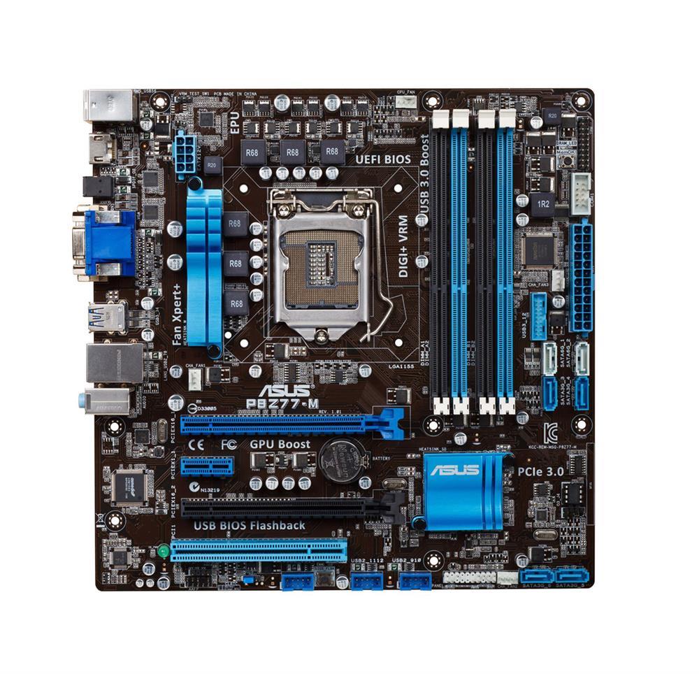 P8Z77-M-A1 ASUS P8Z77-M Socket LGA 1155 Intel Z77 Chipset 3rd/2nd Generation Core i7 / i5 / i3 / Pentium / Celeron Processors Support DDR3 4x DIMM 2x SATA 6.0Gb/s uATX Motherboard (Refurbished)