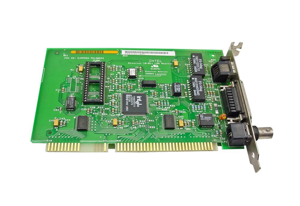 PCLA8200 Intel EtherExpress PRO/10+ Single-Port RJ-45 10Mbps 10Base-2/10Base-T ISA Combo Network Adapter