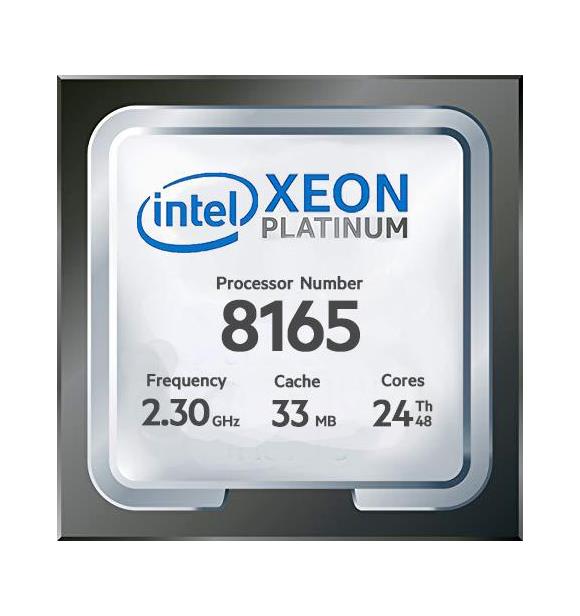 PLATINUM-8165 Intel Xeon Platinum 24-Core 2.30GHz 33MB L3 Cache Socket FCLGA3647 Processor