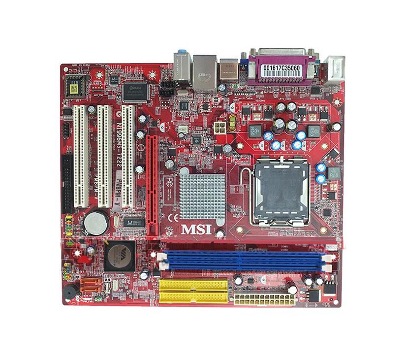 PM8PM-V MSI Socket LGA 775 VIA P4M800 Pro + VIA VT8237R Plus Chipset Pentium 4/ Pentium 4 Extreme Edition/ Celeron D/ Pentium D Processors Support DDR2 2x DIMM 2x SATA 1.50Gb/s Micro-ATX Motherboard (Refurbished)