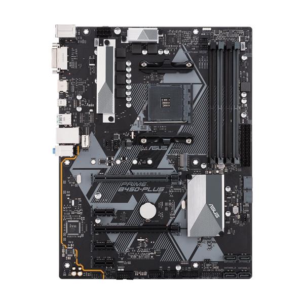 PRIMEB450-PLUS ASUS Socket AM4 AMD B450 Chipset AMD Ryzen 2 Generation AMD Ryzen 1st Generation Processors Support DDR4 4x DIMM 2x SATA 6.0Gbs ATX Motherboard (Refurbished)