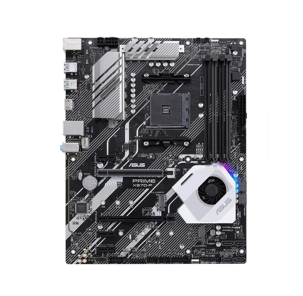 PRIME X570-P/CSM ASUS Socket AM4 AMD X570 Chipset AMD Ryzen 5000/5000 G-Series/ 4000 G-Series/ 3000/3000 G-Series/ 2000/2000 G-Series Processors Support DDR4 4x DIMM 6x SATA 6.0Gb/s ATX Motherboard (Refurbished)
