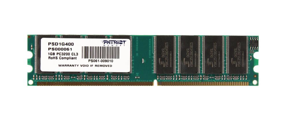 PSD1G400H Patriot 1GB DDR1 PC3200 Memory