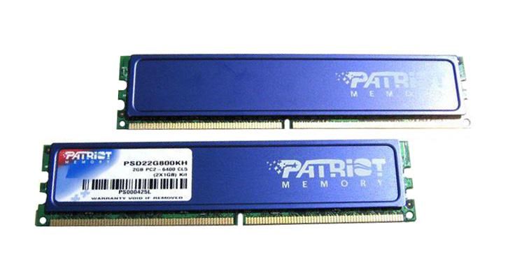 PSD22G800KH Patriot 2GB DDR2 PC6400 Memory