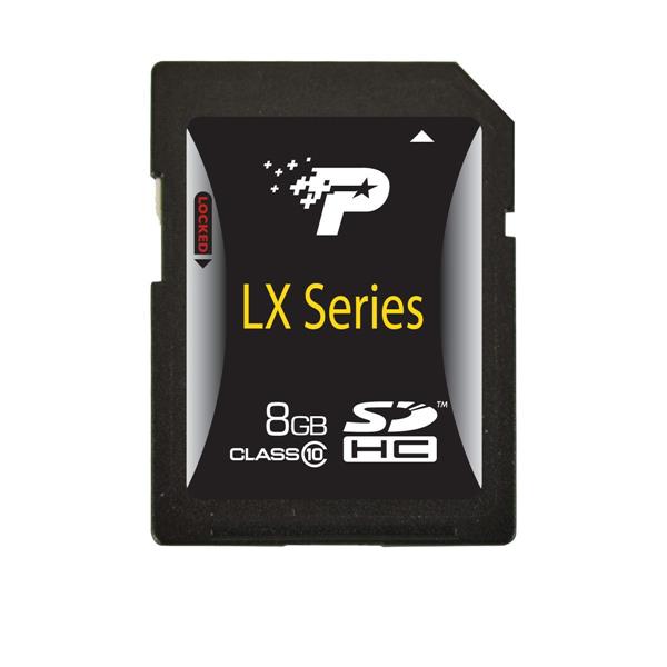 PSF8GSDHC10 Patriot Memory 8GB Class 10 SDHC Flash Memory Card