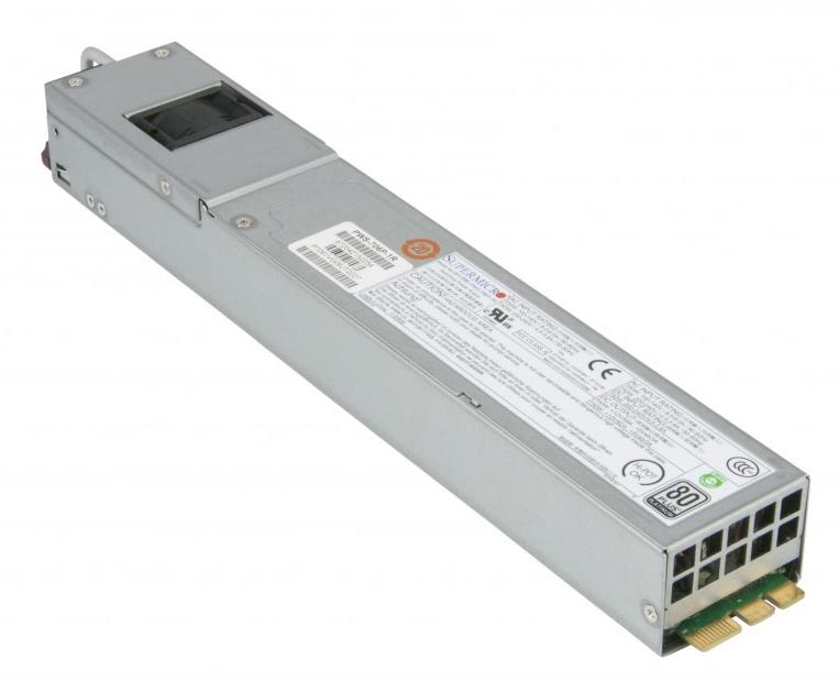 PWS-706P-1R SuperMicro 700 / 750-Watts 1U Redundant 80 Plus Platinum Power Supply