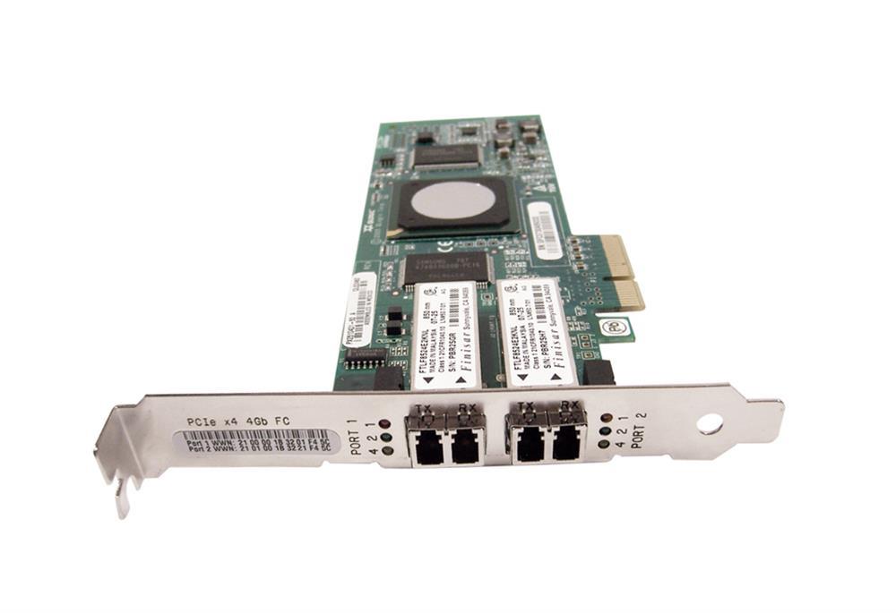 PX251040105E QLogic X4 Fc 2-port PCie 4GB Qle2462 Short Bracket Card Low-profile