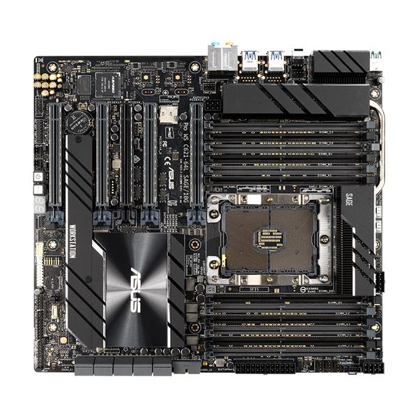 Pro WS C621-64L SAGE ASUS Socket LGA 3647 Intel C621 Chipset Intel Xeon Scalable Processors Support DDR4 12x DIMM 8x SATA3 6.0Gb/s CEB Server Motherboard (Refurbished)