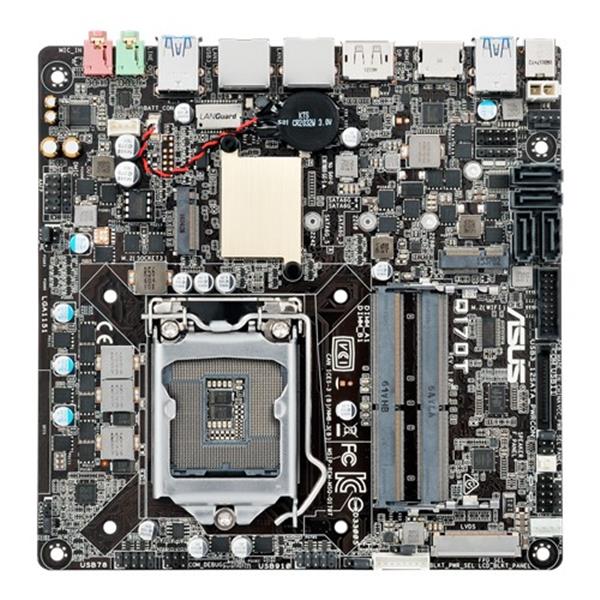 Q170T ASUS Socket LGA 1151 Intel Q170 Chipset 7th/6th Generation Core i7 / i5 / i3 / Pentium / Celeron Processors Support DDR4 2x SO-DIMM 4x SATA 6.0Gb/s Thin Mini-ITX Motherboard (Refurbished)
