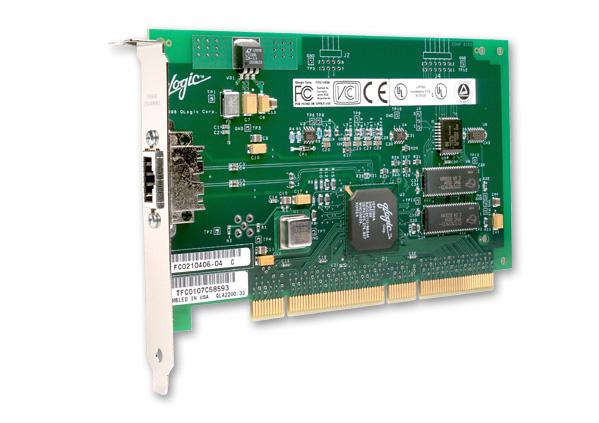 QLA2200 QLogic Single-Port Copper 66MHz Fibre Channel Host Bus Network Adapter