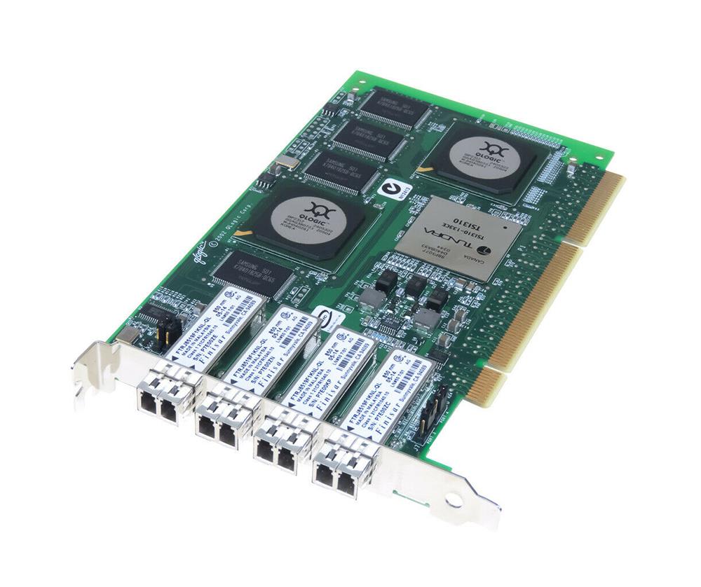QLA2344-DDO QLogic StorageWorks 2344F Quad-Ports 2Gbps Fibre Channel PCI-X Host Bus Network Adapter