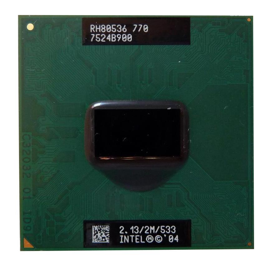 RJ80536GE0462M Intel Pentium M 770 2.13GHz 533MHz FSB 2MB L2 Cache Socket 479 Mobile Processor