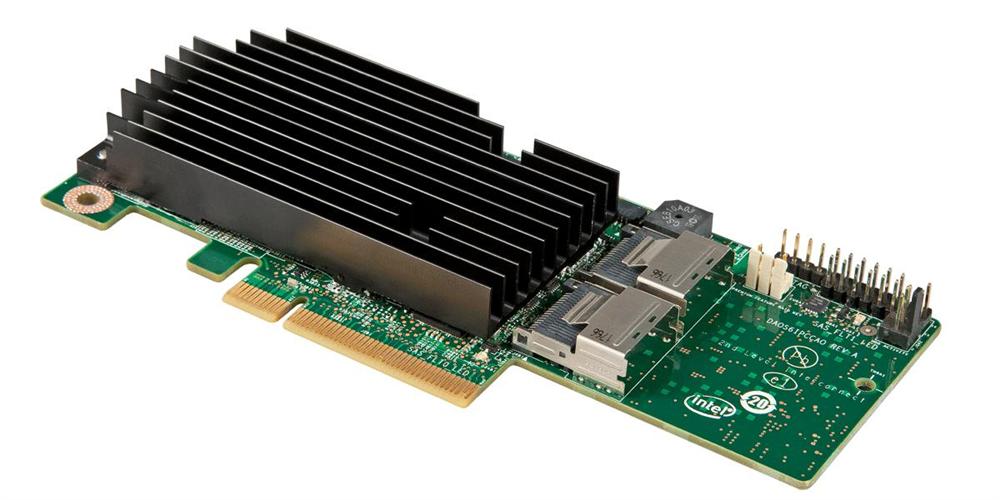 RMS25PB080 Intel 1GB Cache 8-Port SAS 6Gbps / SATA 6Gbps PCI Express 2.0 x8 Low Profile MD2 RAID 0/1/5/6/10/50/60 Controller Card