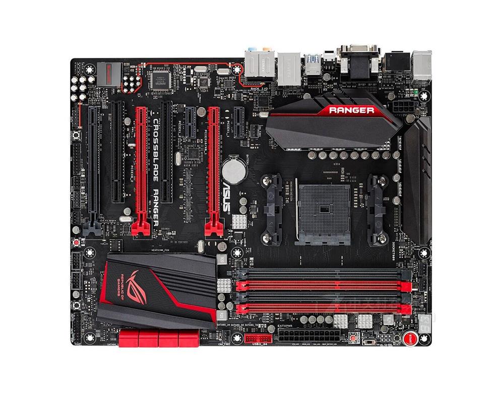ROG CROSSBLADE RANGER ASUS Socket FM2+ AMD A88X Chipset AMD Athlon/ AMD A-Series Processors Support DDR3 4x DIMM 8x SATA 6.0Gb/s ATX Motherboard (Refurbished)
