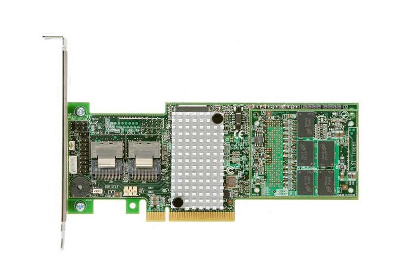 RS25AB080 Intel 1GB Cache 8-Port SAS 6Gbps / SATA 6Gbps PCI Express 2.0 x8 Low Profile MD2 RAID 0/1/5/6/10/50/60 Controller Card