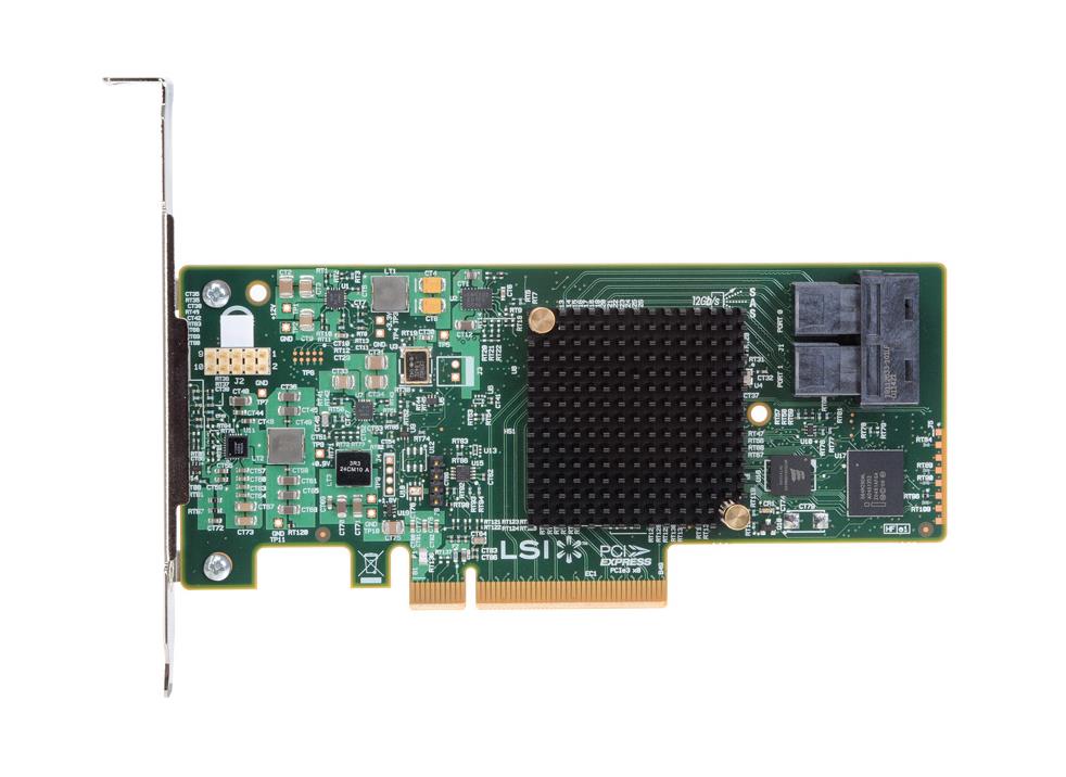 RS3UC080J Intel 8-Port SAS 12Gbps / SATA 6Gbps PCI Express 3.0 x8 Low Profile MD2 RAID 0/1/5/10/50/JBOD Controller Card