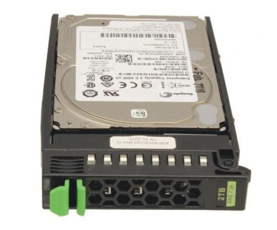 S26361-F3956-E200 Fujitsu Business Critical 2TB 7200RPM SATA 6Gbps Hot Swap 128MB Cache (512n) 2.5-inch Internal Hard Drive with Tray