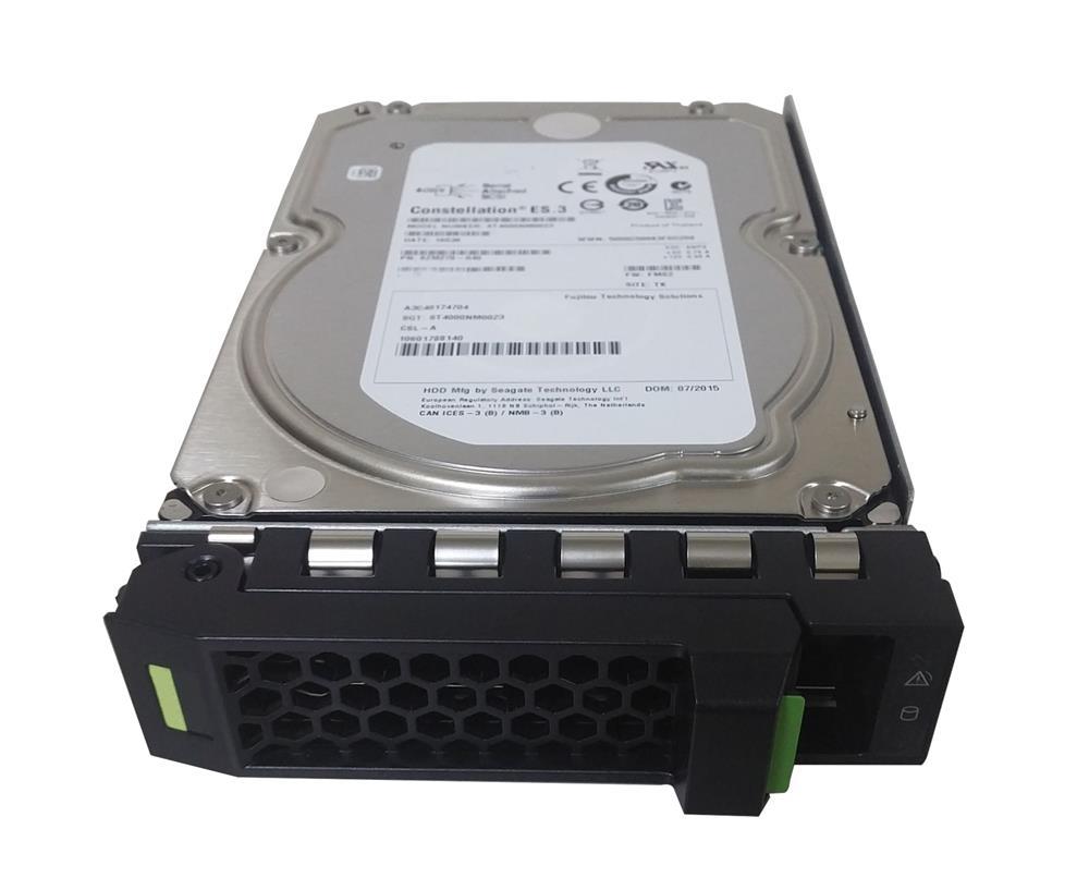 S26361-F5584-E600 Fujitsu Business Critical 6TB 7200RPM SAS 12Gbps Hot Swap 128MB Cache (SED / 512e) 3.5-inch Internal Hard Drive with Tray