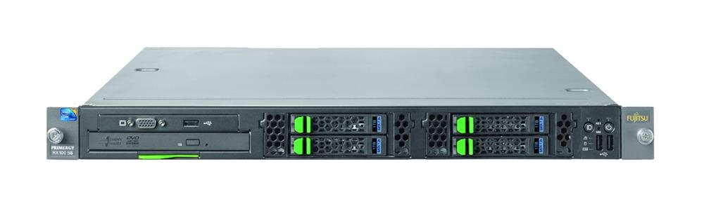 S26361-K1264-V101 Fujitsu PRIMERGY Barebone System 1U Rack-mountable Intel 3420 Chipset Socket H LGA-1156 1 x Total Processor Xeon, Pentium Dual-core, Core i3, Celeron Support 32GB Maximum RAM Serial ATA/300 RAID Supported Controller 4 x Total Bays 3 x Total Expansion Slots (Refurbished)