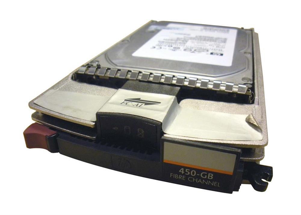 SB234AX HP 450GB 15000RPM Fibre Channel 4Gbps Dual Port Hot Swap 3.5-inch Internal Hard Drive for StorageWorks