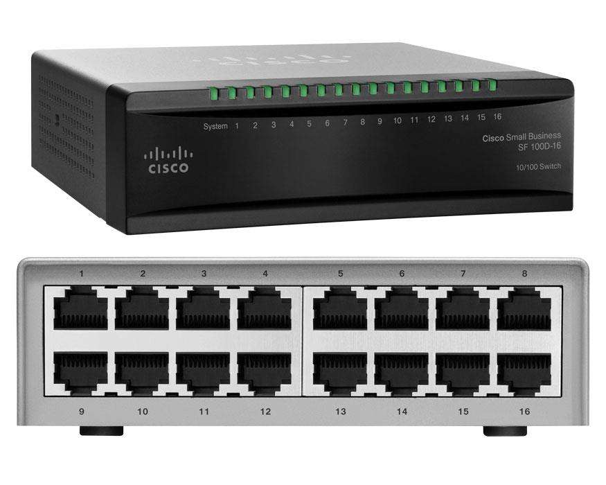 SD216T-AU Cisco SF 100D-16 Ethernet Switch (Refurbished)