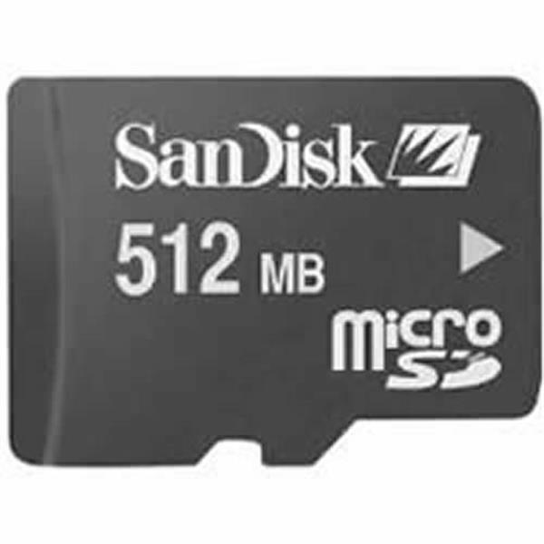 SDSDQ-512-P60M Sandisk 512MB microSD Flash Memory Card