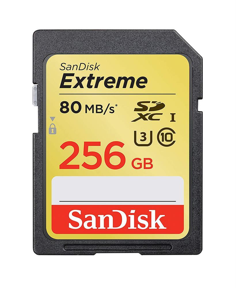 SDSDXVF-256G-ZNCIN SanDisk Extreme 256GB Class10 SDXC UHS-I U3 Flash Memory Card