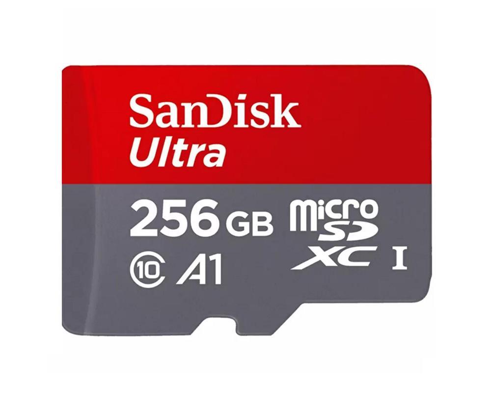 SDSQUNI-256G-AN6 SanDisk Ultra 256GB Class 10 microSDXC UHS-I Flash Memory Card