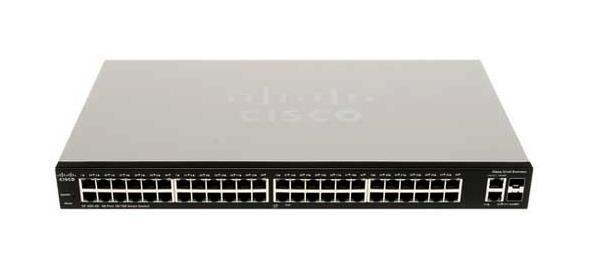 SF200E-48P-UK Cisco SF200E-48P 48-Port 10/100 Smart Switch - 46 Ports - Manageable - Fast Ethernet, Gigabit Ethernet - 10/100/1000Base-T, 10/100Base-TX - 2 Layer Supported - 2 SFP Slots - Power Supply - Twisted  (Refurbished)