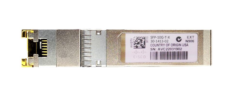 SFP-10G-TX Cisco 10.3Gbps 10GBase-T Copper 30m RJ-45 Connector SFP+ Transceiver Module