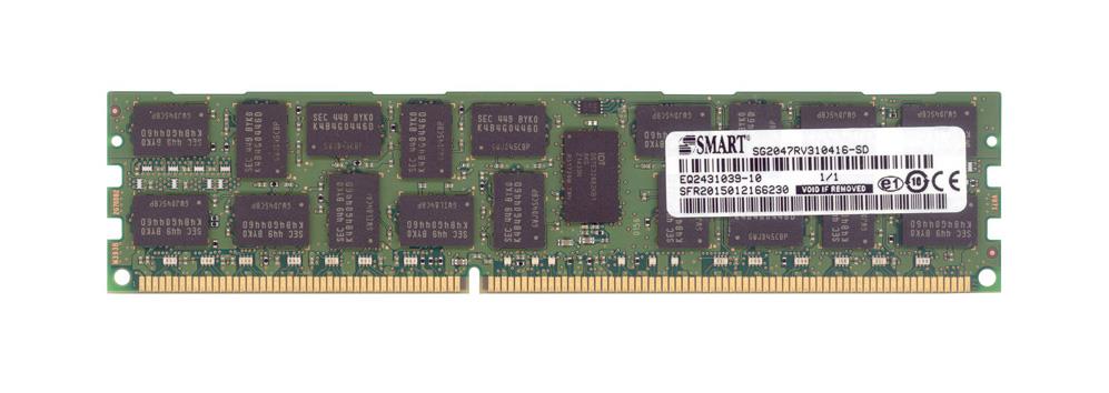 SG2047RV310416-SD Smart Modular 16GB PC3-12800 DDR3-1600MHz ECC Registered CL11 240-Pin DIMM 1.35V Low Voltage Dual Rank Memory Module