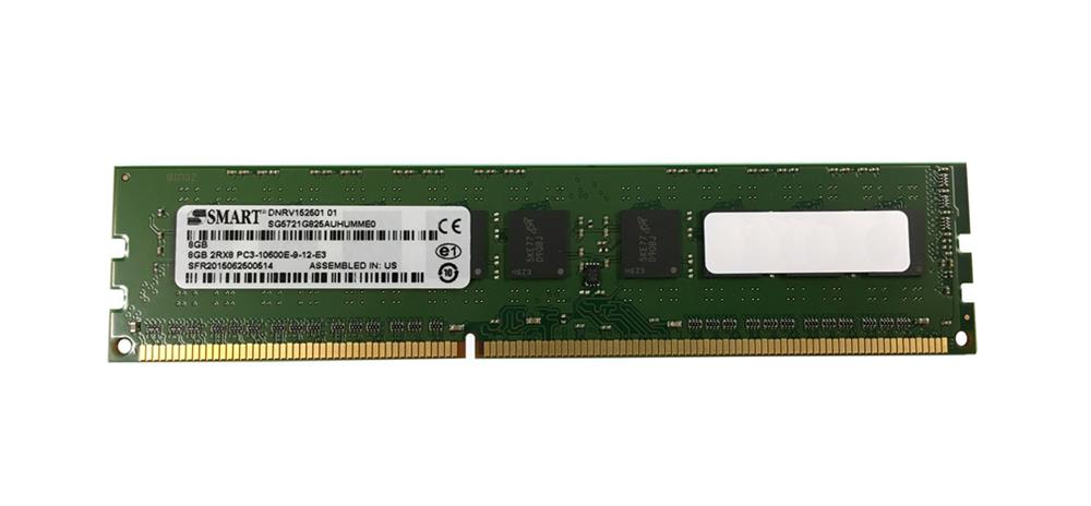 SG721G825AUHUMME0 Smart Modular 8GB PC3-10600 DDR3-1333MHz ECC Unbuffered CL9 240-Pin DIMM Dual Rank Memory Module