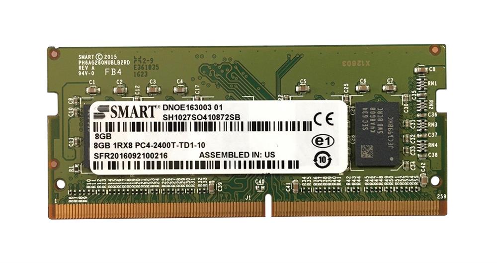 SH1027SO410872SB Smart Modular 8GB PC4-19200 DDR4-2400MHz non-ECC Unbuffered CL17 260-Pin SoDimm 1.2V Single Rank Memory Module