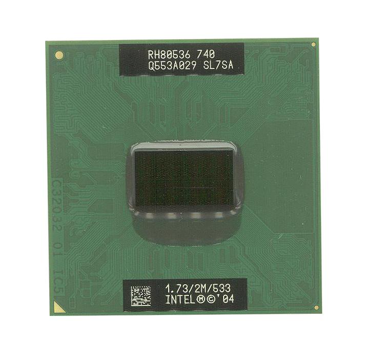 SL7SA Intel Pentium M 740 1.73GHz 533MHz FSB 2MB L2 Cache Socket 478 Mobile Processor