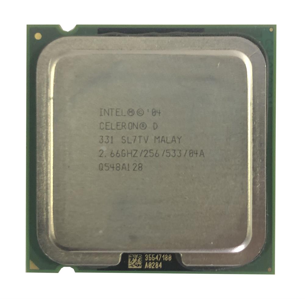 SL7TV Intel Celeron D 331 2.66GHz 533MHz FSB 256KB L2 Cache Socket LGA775 Desktop Processor