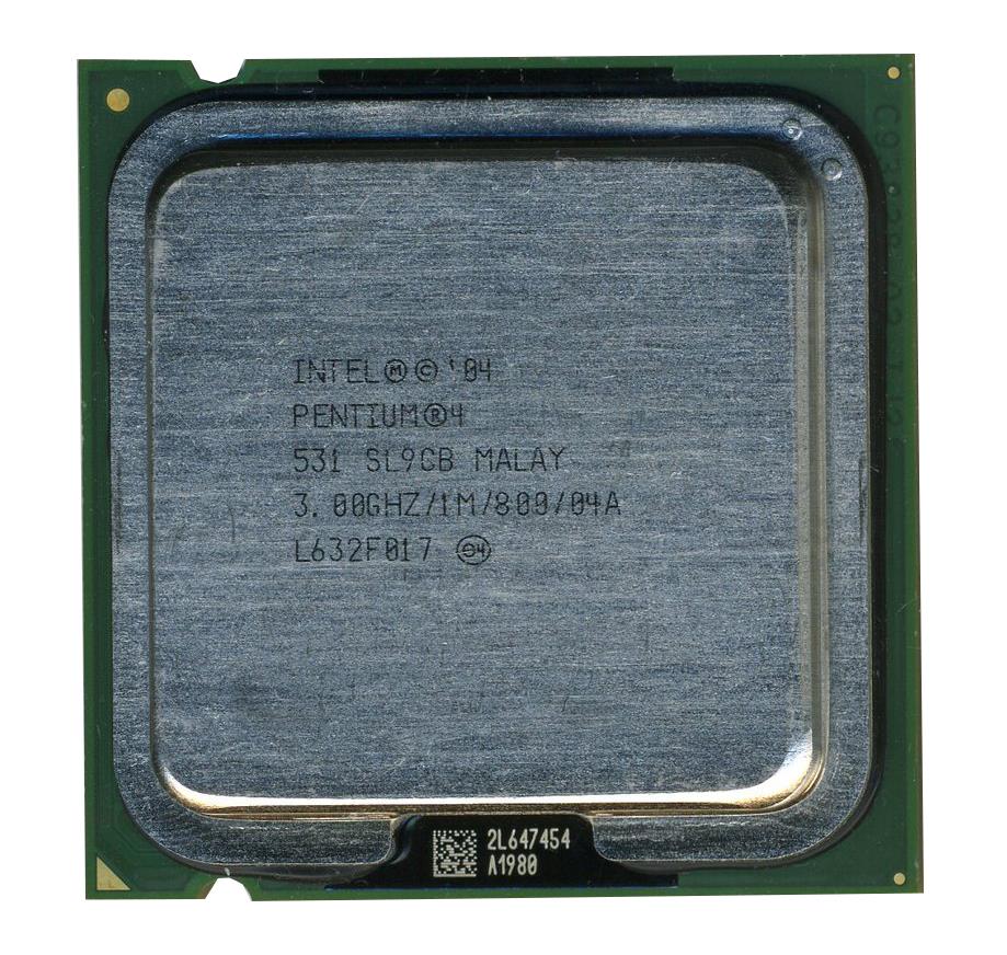 SL9CB Intel Pentium 4 531 3.00GHz 800MHz FSB 1MB L2 Cache Socket 775 Processor