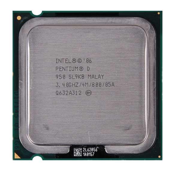 SL9K8 Intel Pentium D Dual-Core 950 3.40GHz 800MHz FSB 4MB L2 Cache Socket 775 Processor
