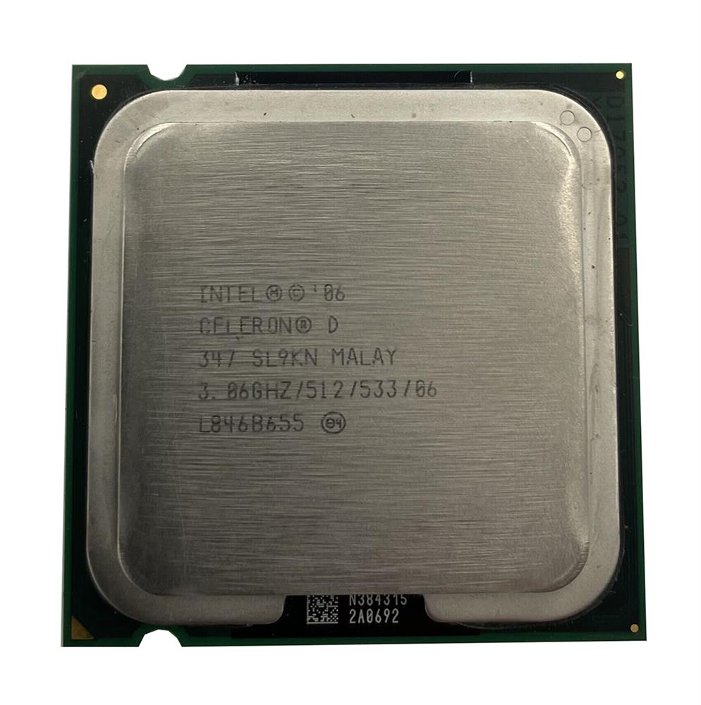 SL9KN Intel Celeron D 347 3.06GHz 533MHz FSB 512KB L2 Cache Socket LGA775 Desktop Processor