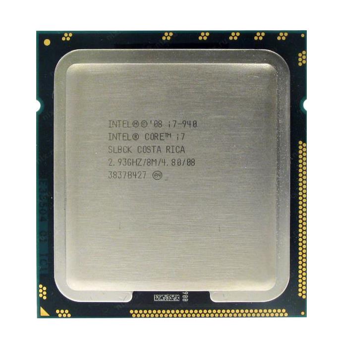 SLBCK Intel Core i7-940 Quad Core 2.93GHz 4.80GT/s QPI 8MB L3 Cache Socket LGA1366 Desktop Processor