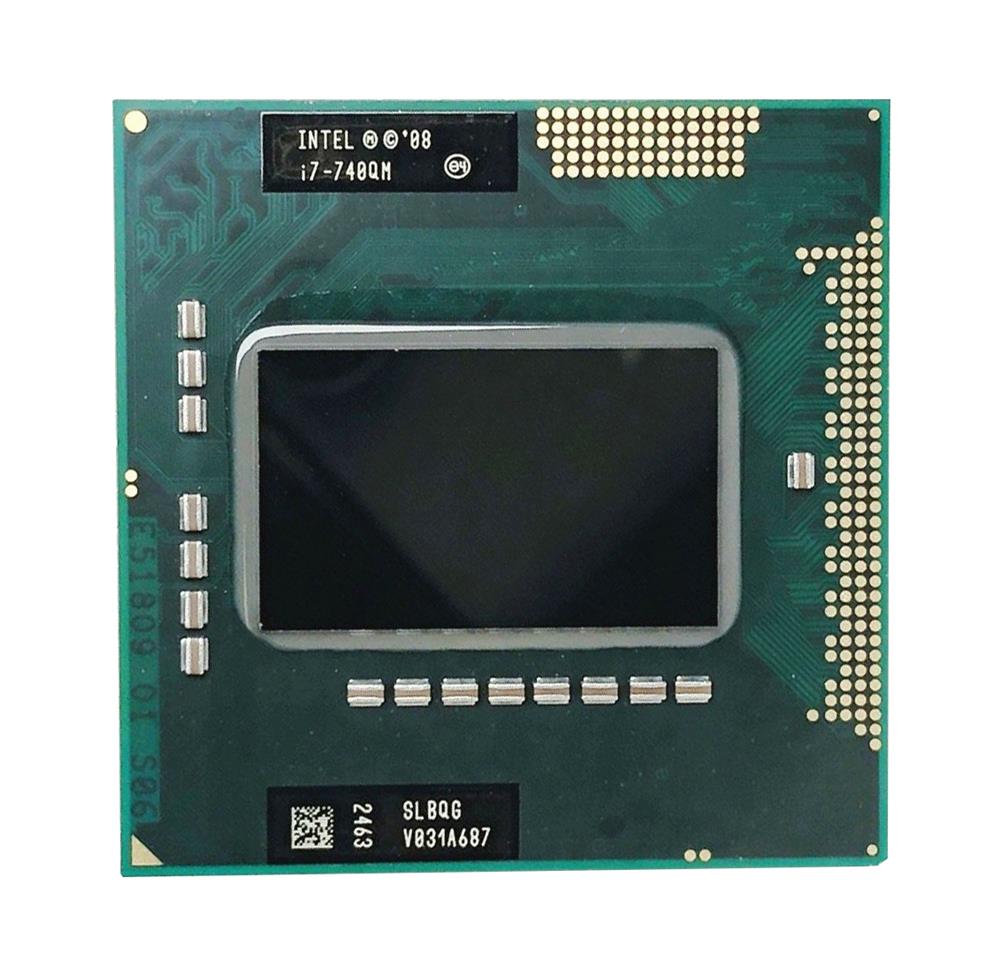 SLBQG Intel Core i7-740QM Quad-Core 1.73GHz 2.50GT/s DMI 6MB L3 Cache Socket PGA988 Mobile Processor