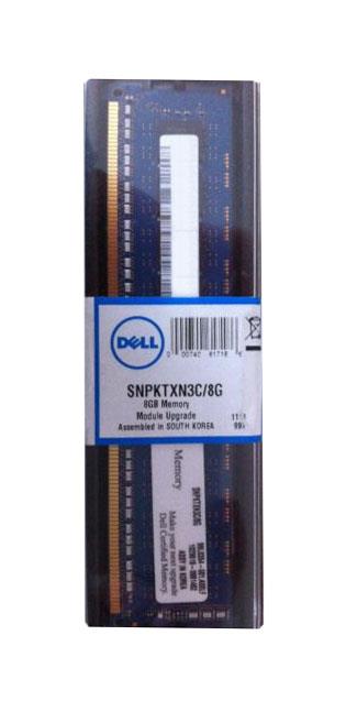 SNPKTXN3C/8G Dell 8GB PC3-10600 DDR3-1333MHz ECC Unbuffered CL9 240-Pin DIMM 1.35V Low Voltage Dual Rank Memory Module Mfr
