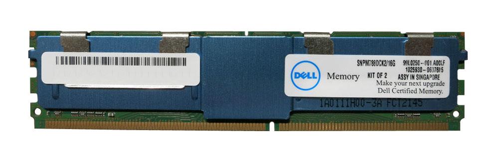 SNPM788DC/8G Dell 8GB PC2-5300 DDR2-667MHz ECC Fully Buffered CL5 240-Pin DIMM Quad Rank Memory Module for Dell Precision WorkStation
