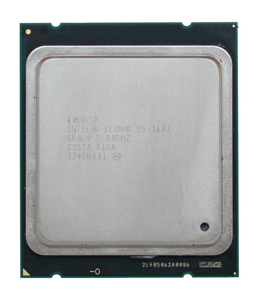 SR0L9 Intel Xeon E5-1603 Quad-Core 2.80GHz 5.00GT/s DMI 10MB L3 Cache Socket FCLGA2011 Processor