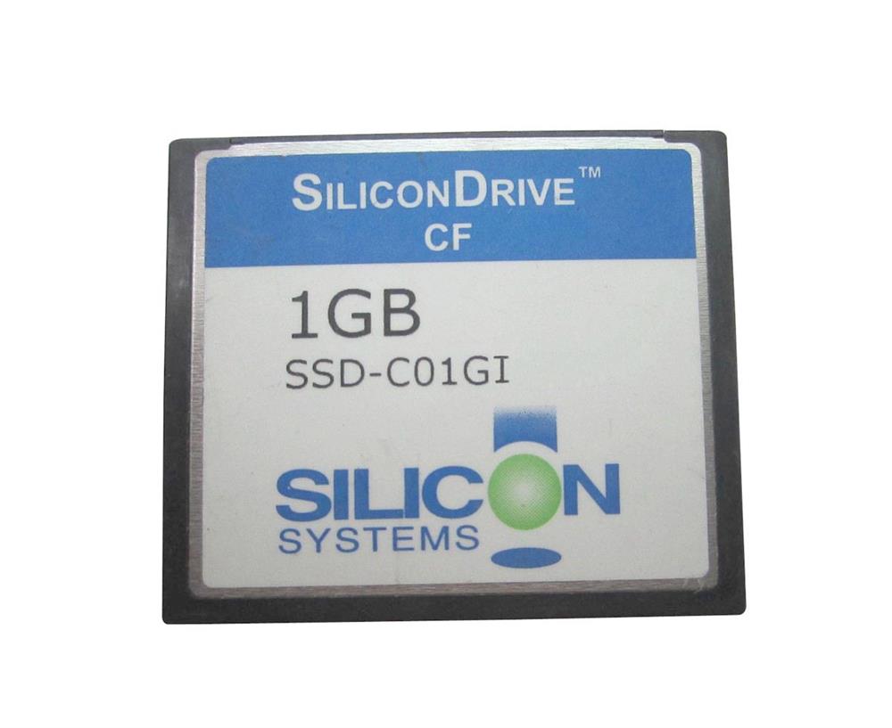 SSD-C01GI-3021 SiliconSystems SiliconDrive 1GB ATA/IDE (PATA) CompactFlash (CF) Type I Internal Solid State Drive (SSD) (Industrial Grade)