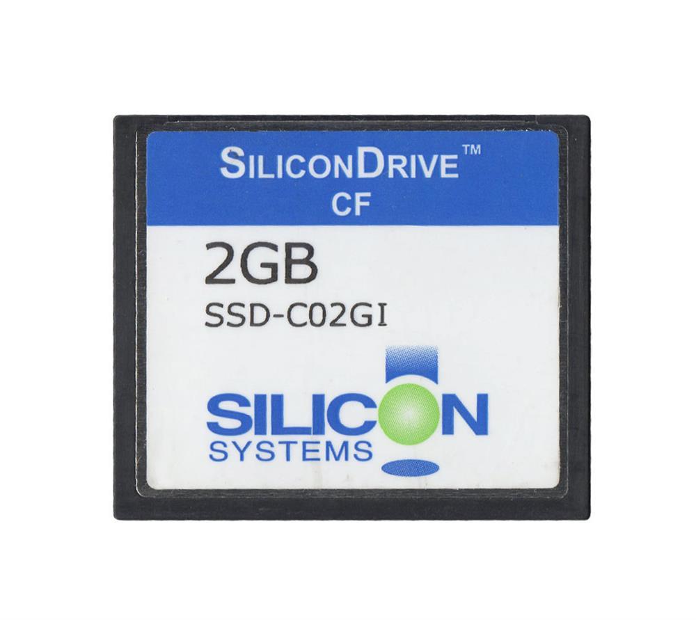 SSD-C02GI-3521 SiliconSystems SiliconDrive 2GB ATA/IDE (PATA) CompactFlash (CF) Type I Internal Solid State Drive (SSD) (Industrial Grade)