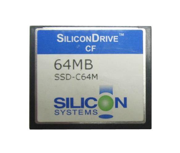 SSD-C64M-3021 SiliconSystems SiliconDrive 64MB ATA/IDE (PATA) CompactFlash (CF) Type I Internal Solid State Drive (SSD)