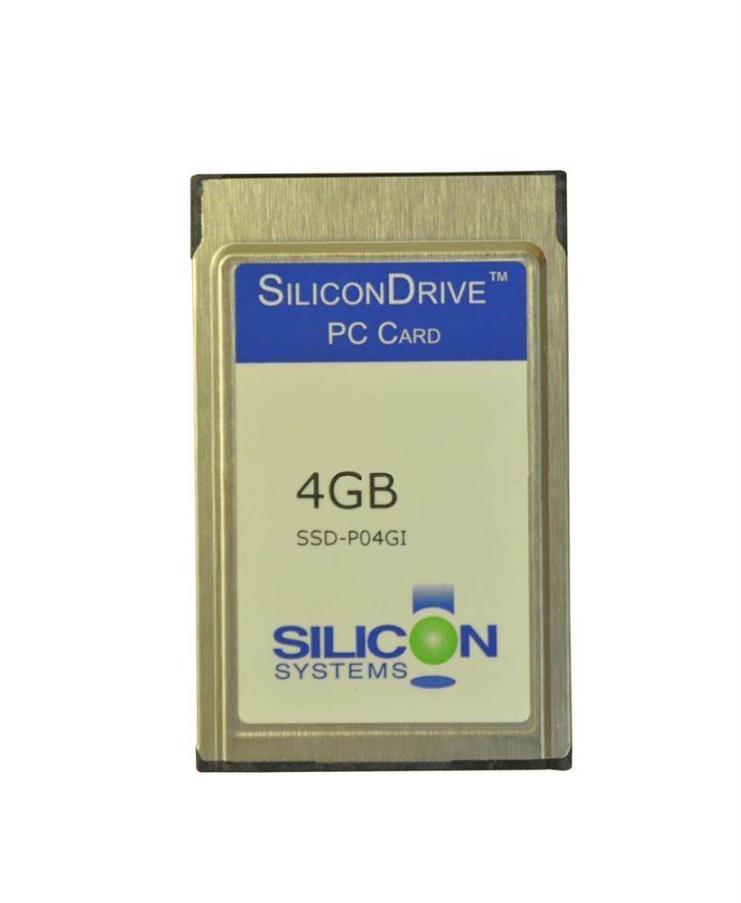SSD-P04GI-3084 SiliconSystems SiliconDrive 4GB ATA PC Card Type II Internal Solid State Drive (SSD) (Industrial Grade)